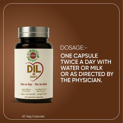 Dil Ka Dost – Ayurvedic Heart Health & Blood Circulation Support Capsules (60 Veg Capsules)